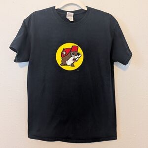 Gildan Black Tee with Yellow Graphic